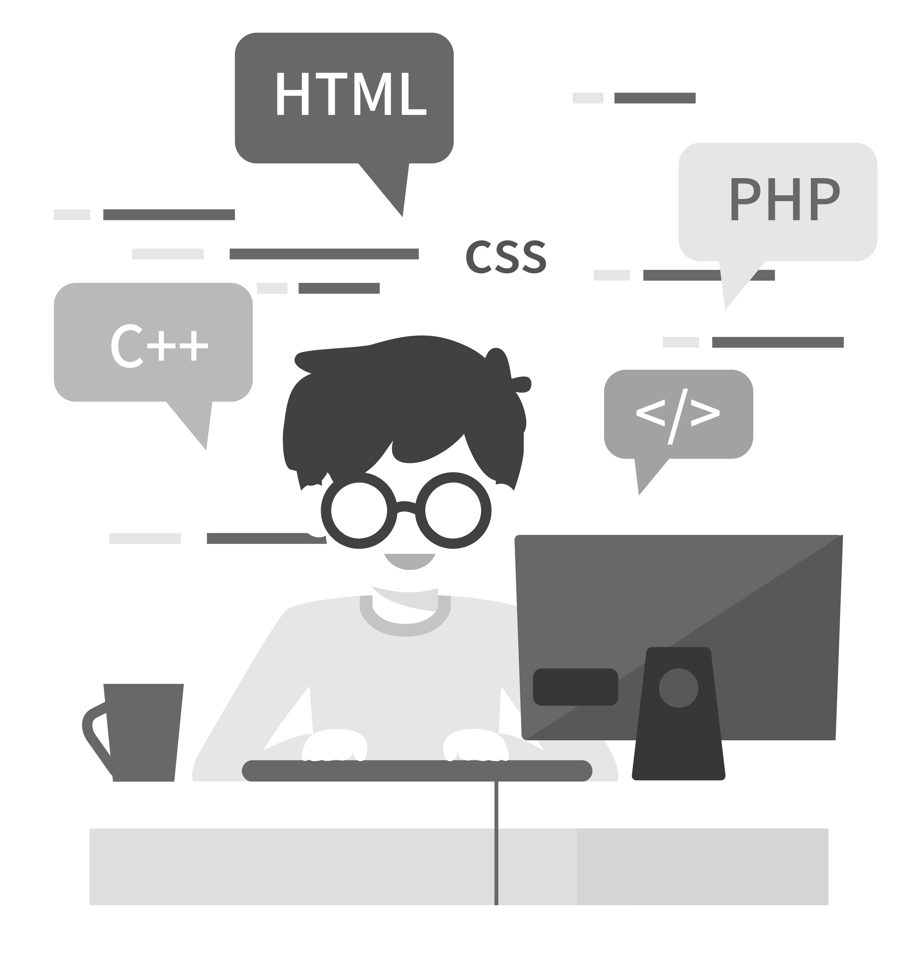 Guy programming